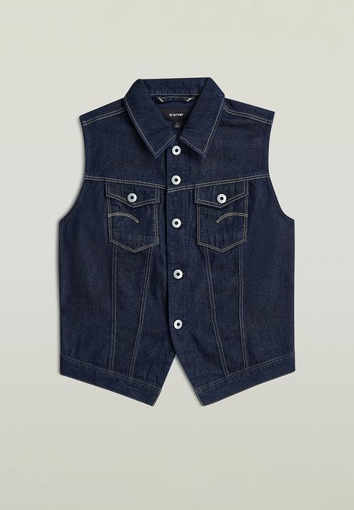 G-STAR - Pitched hem slim vest wmn - rinsed