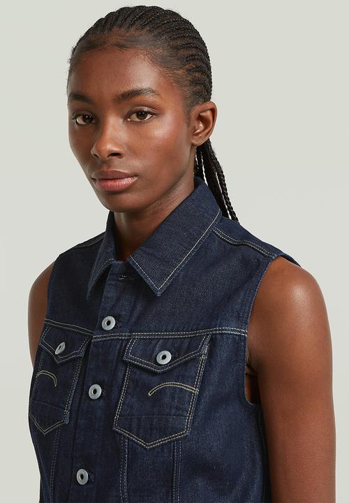 G-STAR - Pitched hem slim vest wmn - rinsed