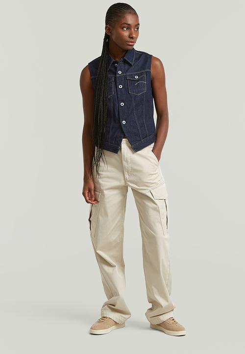 G-STAR - Pitched hem slim vest wmn - rinsed