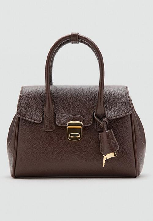 MANGO - Siena citybag - dark brown