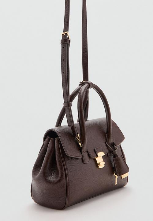 MANGO - Siena citybag - dark brown