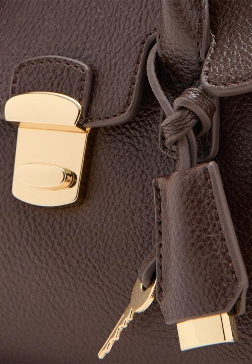 MANGO - Siena citybag - dark brown