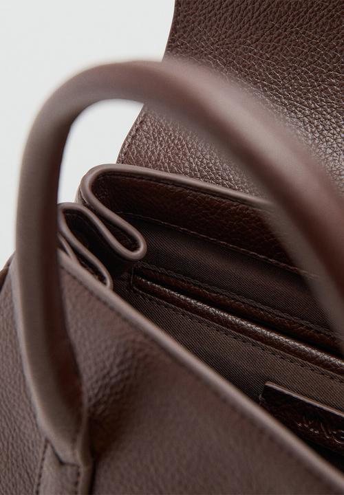 MANGO - Siena citybag - dark brown