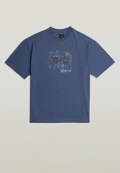 G-STAR - Coord Gr Relaxed R T - Rank Blue
