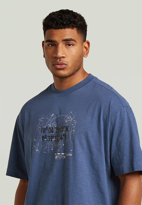G-STAR - Coord Gr Relaxed R T - Rank Blue