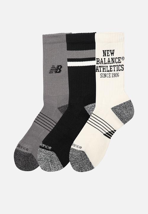 New Balance  - Active Graphic Crew Sock 3 Pack - Multi