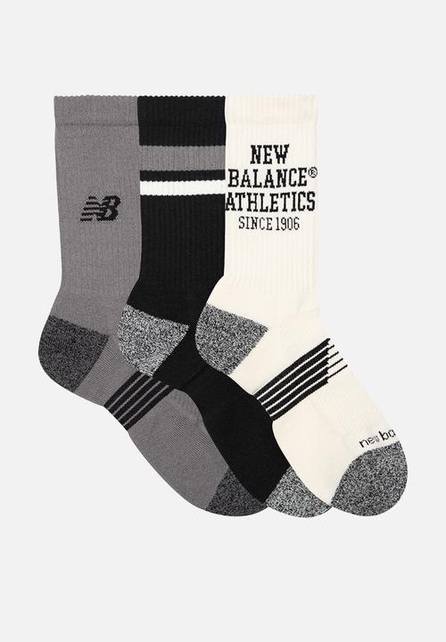New Balance  - Active Graphic Crew Sock 3 Pack - Multi