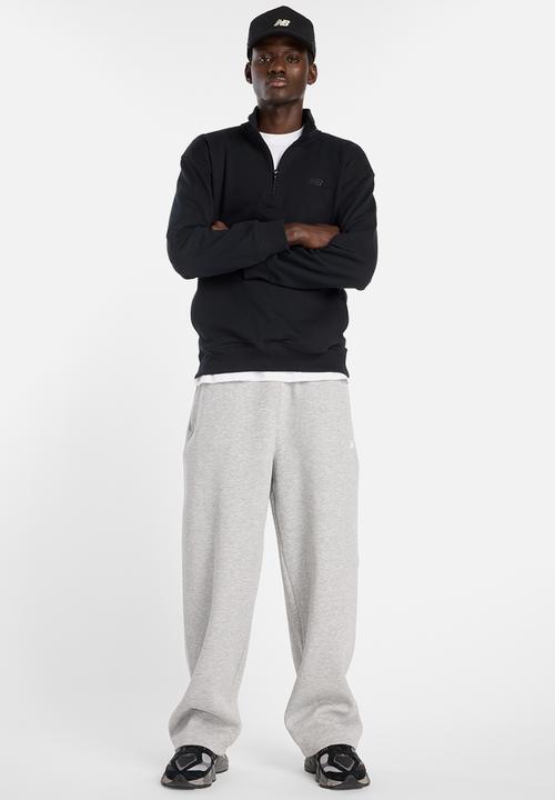New Balance  - New Balance Open Hem Brushed Fleece Pant - Grey