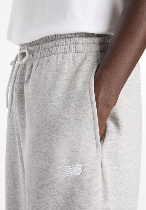 New Balance  - New Balance Open Hem Brushed Fleece Pant - Grey