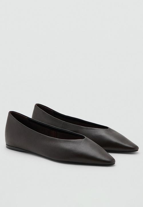 MANGO - Genta pump - dark brown