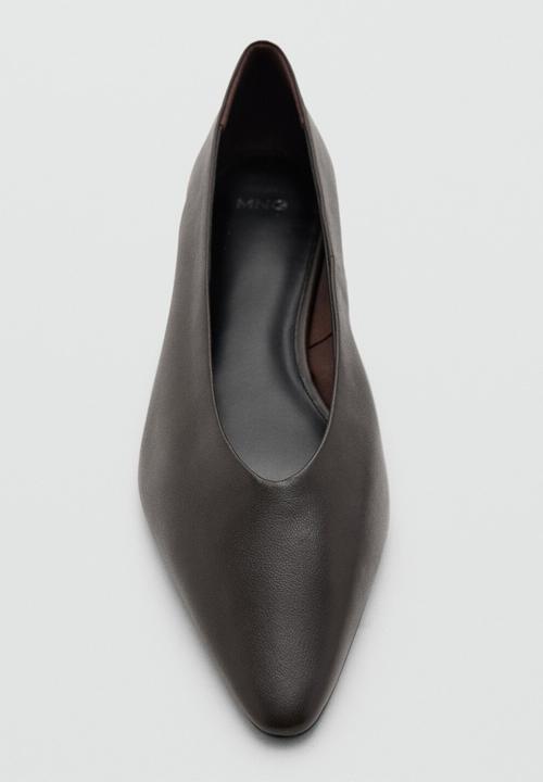 MANGO - Genta pump - dark brown