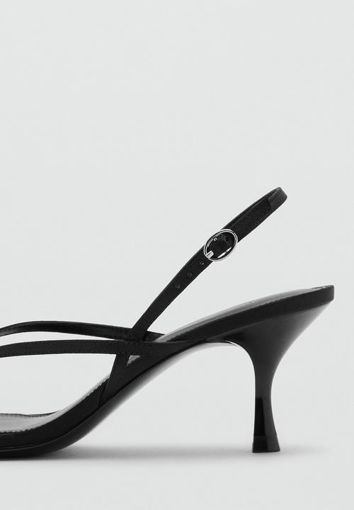 MANGO - Ross open toe slingback - black