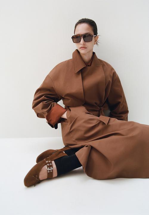 MANGO - Gift mary jane - dark brown