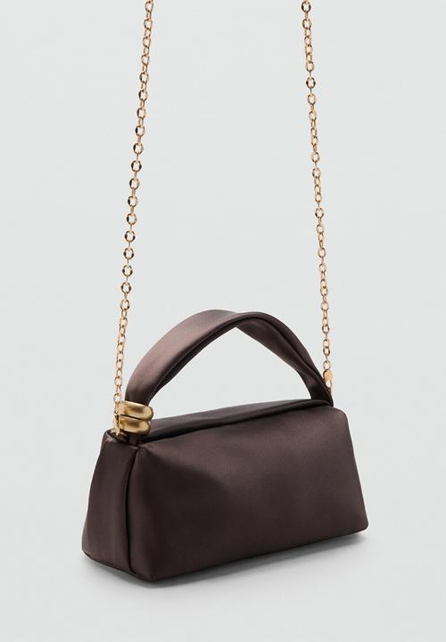 MANGO - Olimpa Handbag - Dark Brown