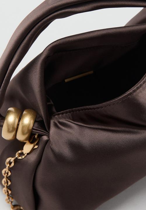 MANGO - Olimpa Handbag - Dark Brown