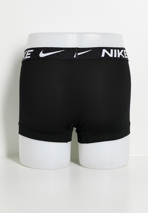 Nike - Dri-Fit Essential Micro Trunk 3 Pack - Black/Red/Grey Assorted
