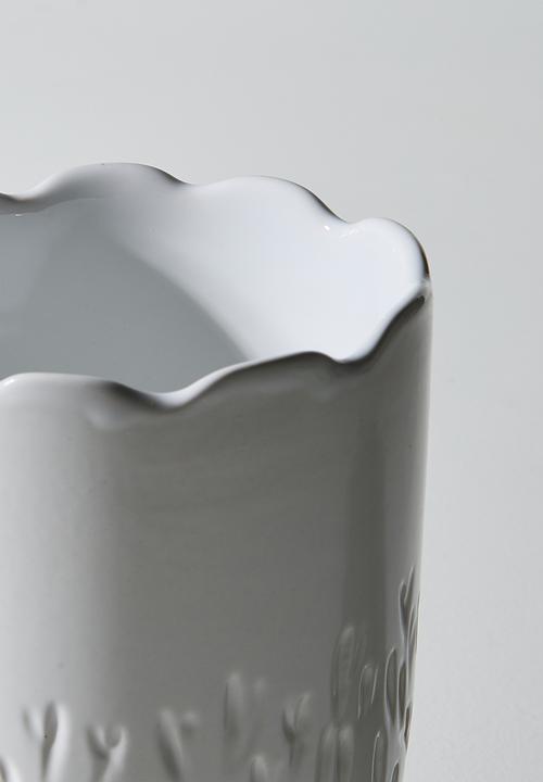 Urchin Art - Bullet Vase - White