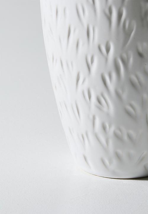 Urchin Art - Bullet Vase - White
