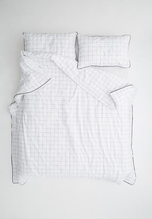 Sixth Floor - Grid duvet set