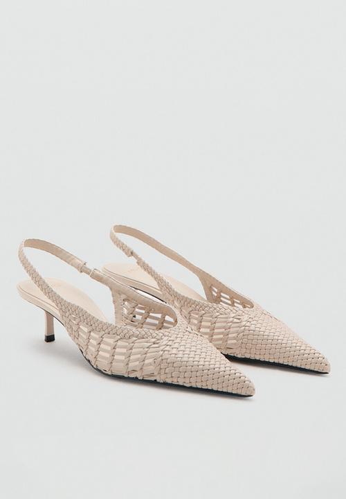 MANGO - Mot closed toe slingback - light beige