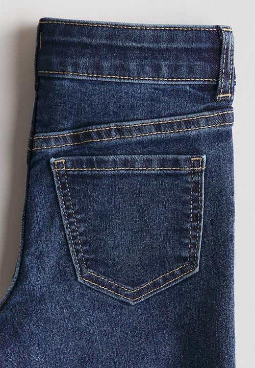 H&M - Superstretch wide leg jeans - dark denim blue