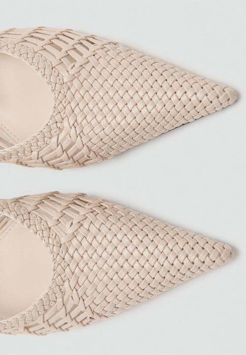 MANGO - Mot closed toe slingback - light beige