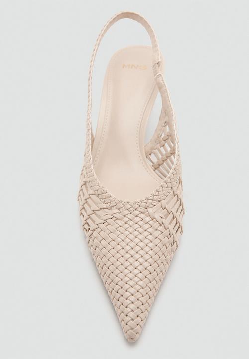 MANGO - Mot closed toe slingback - light beige
