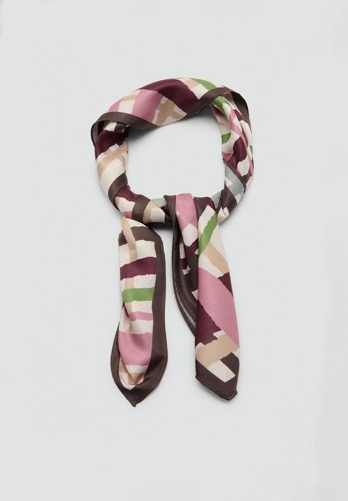 MANGO - Malia Kerchief - Dark Red