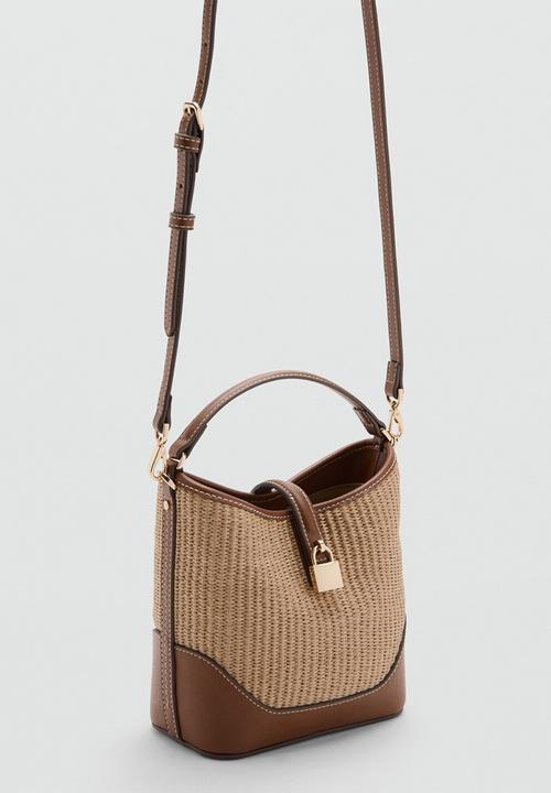 MANGO - Bilma Bucket Bag - Brown
