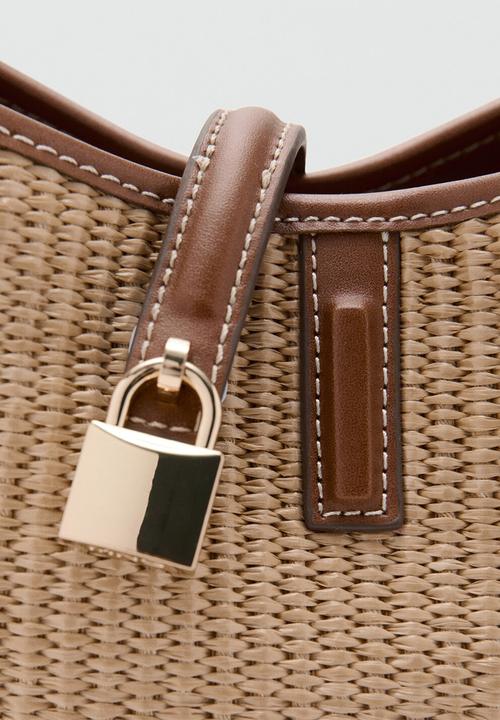 MANGO - Bilma Bucket Bag - Brown
