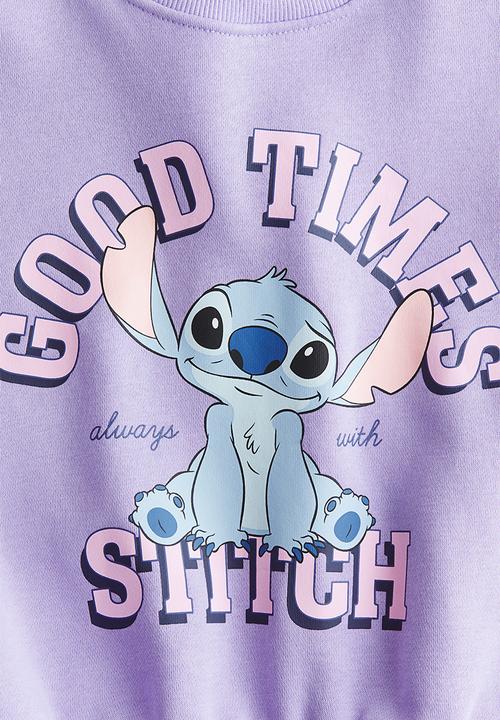 H&M - Printed sweatshirt - purple/lilo & stitch