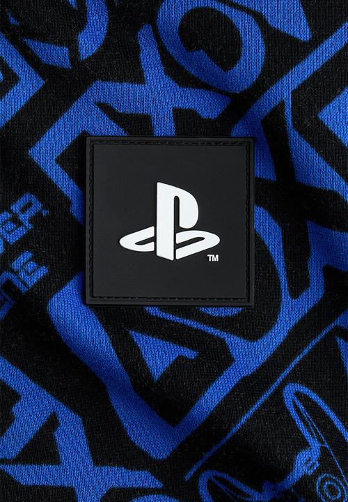 H&M - Printed hoodie - blue/playstation