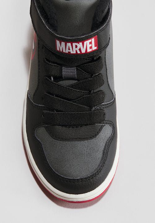 H&M - Warm-lined hi-top trainers - dark grey/spider-man