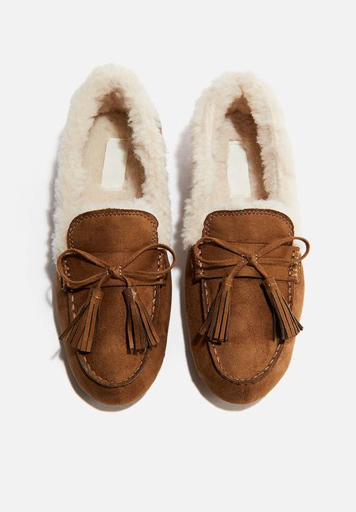 H&M - Warm-lined slippers - brown