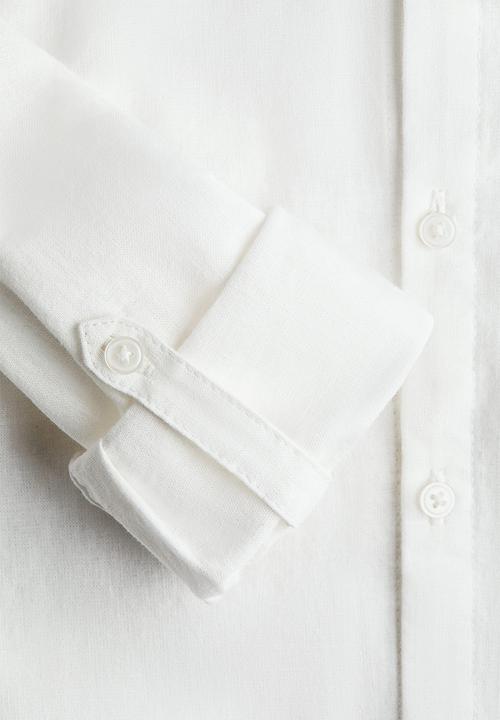 H&M - Linen blend shirt - white