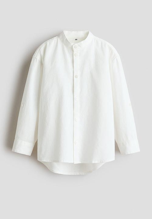H&M - Linen blend shirt - white
