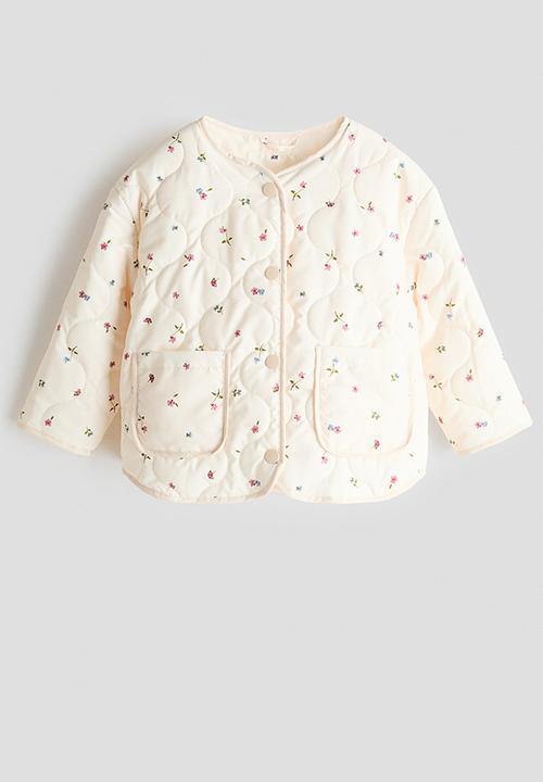 H&M - Quilted jacket - cream/floral