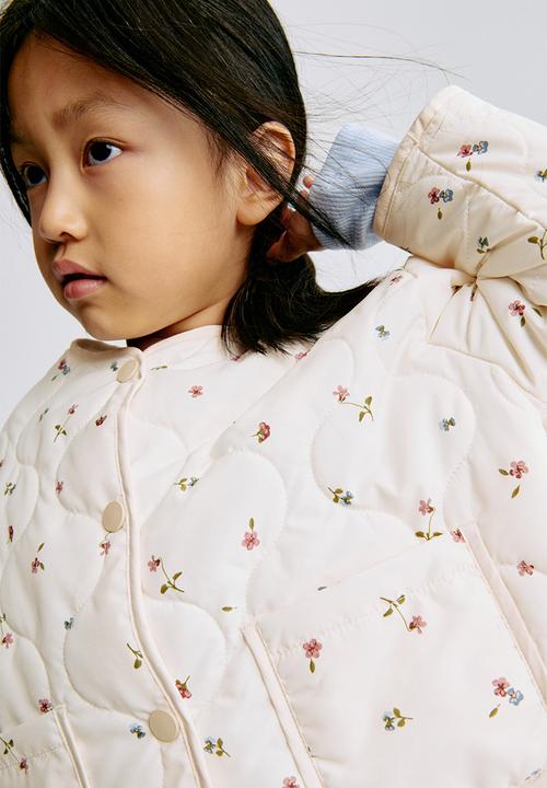H&M - Quilted jacket - cream/floral