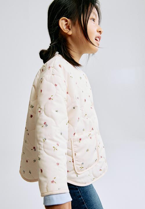 H&M - Quilted jacket - cream/floral