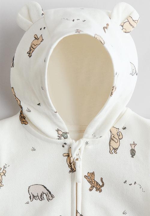 H&M - Sweatshirt romper suit - cream/winnie the pooh