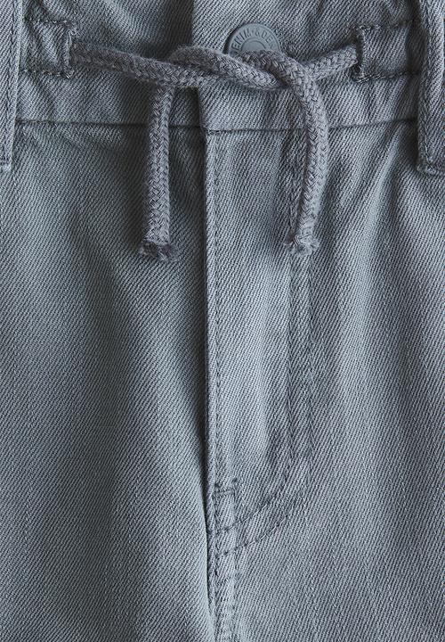 H&M - Washed cotton twill trousers - grey