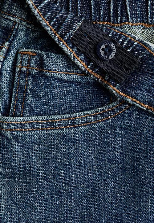 H&M - Relaxed fit denim shorts - denim blue