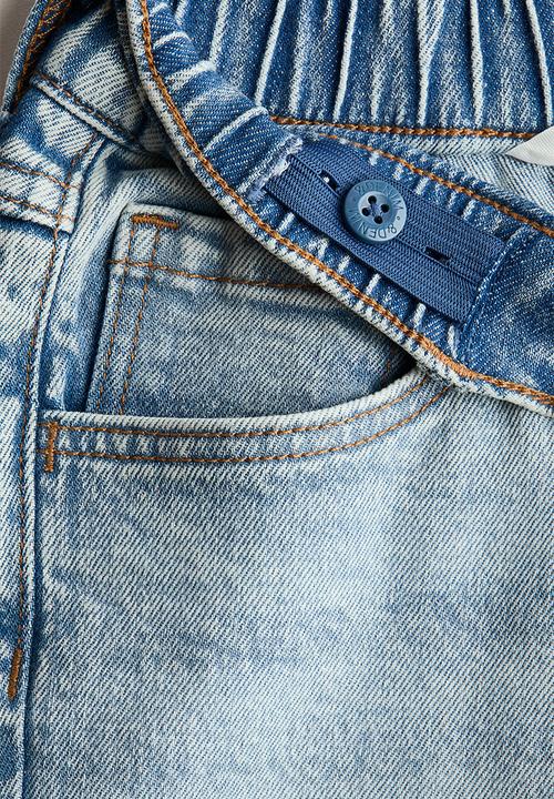 H&M - Relaxed fit denim shorts - light denim blue