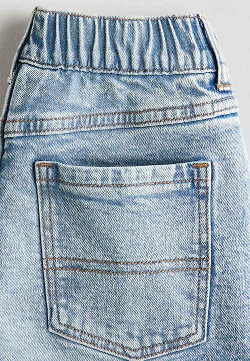H&M - Relaxed fit denim shorts - light denim blue