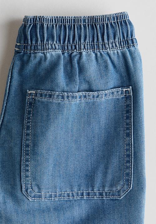 H&M - Straight denim joggers - denim blue