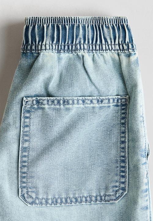 H&M - Straight denim joggers - light denim blue