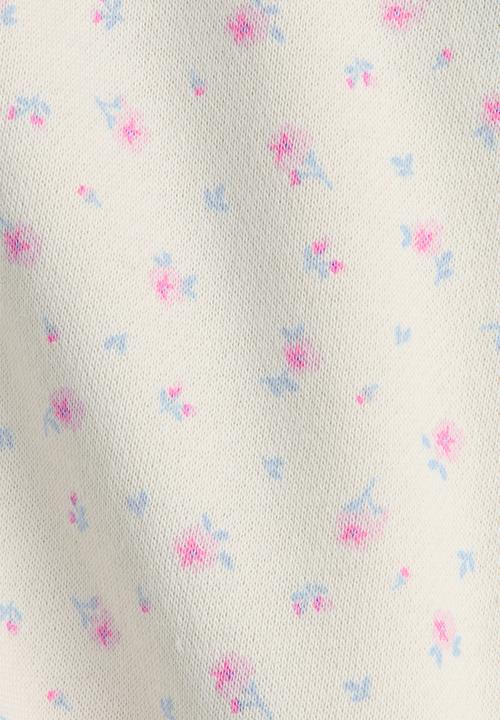 H&M - Printed brushed-inside sweatshirt - light beige/floral