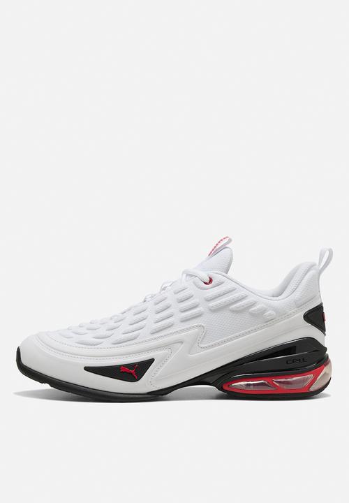 PUMA - Meza - PUMA White-PUMA Black-For All Time Red