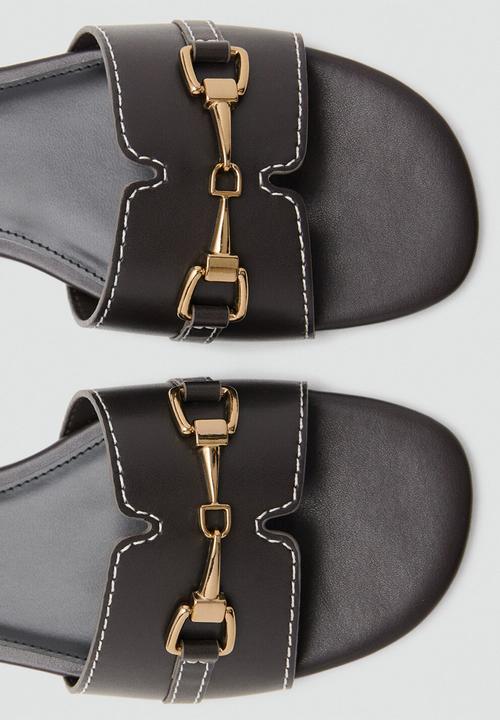 MANGO - Earth slide - dark brown