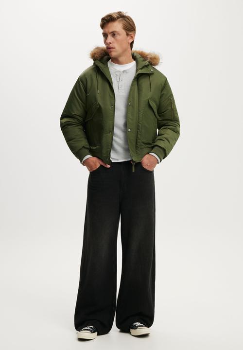 Cotton On - Hooded Field Jacket - Military